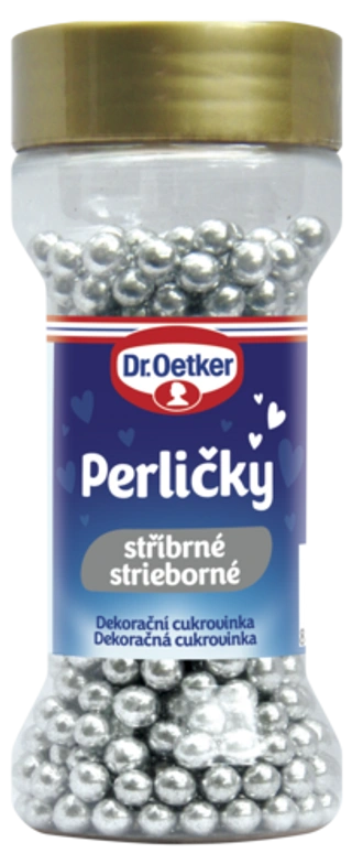Perličky strieborné Dr. Oetker