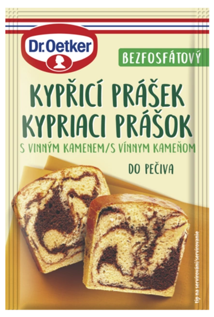 Kypriaci prášok do pečiva s vínnym kameňom Dr. Oetker
