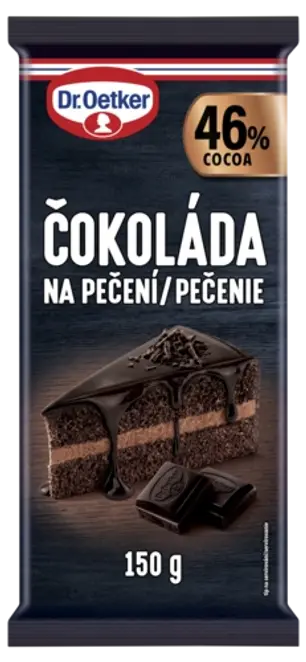 Dr. Oetker Čokoláda na pečenie 46 % 150 g
