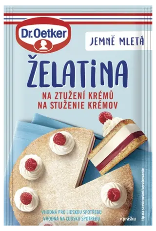 Želatína na stuženie krémov Dr. Oetker 