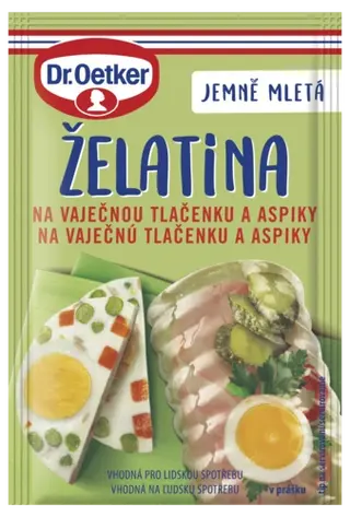 Želatína na vaječnú tlačenku a aspiky Dr. Oetker