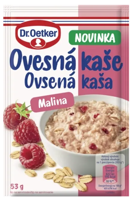 Ovsená kaša Malina Dr. Oetker