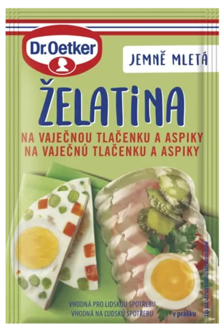 Želatína na vaječnú tlačenku a aspiky Dr. Oetker
