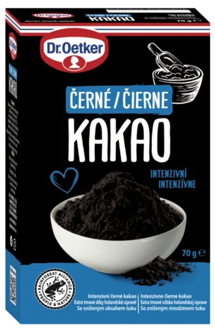 Čierne kakao Dr. Oetker