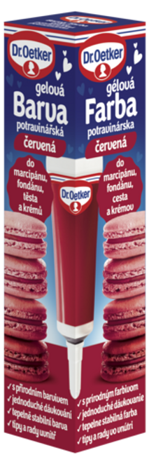 Dr. Oetker Farba gélová červená