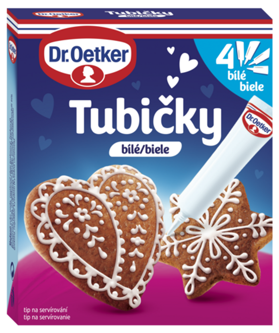 Dr. Oetker Tubičky biele 4 ks