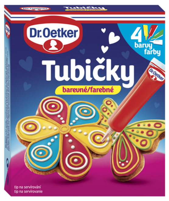 Dr. Oetker Tubičky na zdobenie 4 farby