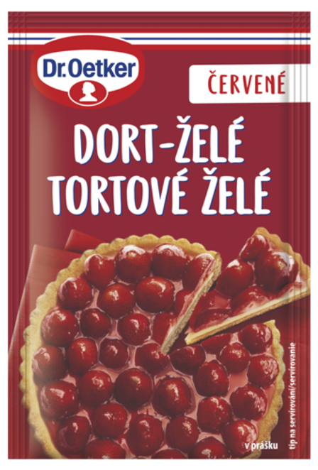 Dr. Oetker Tortové želé červené