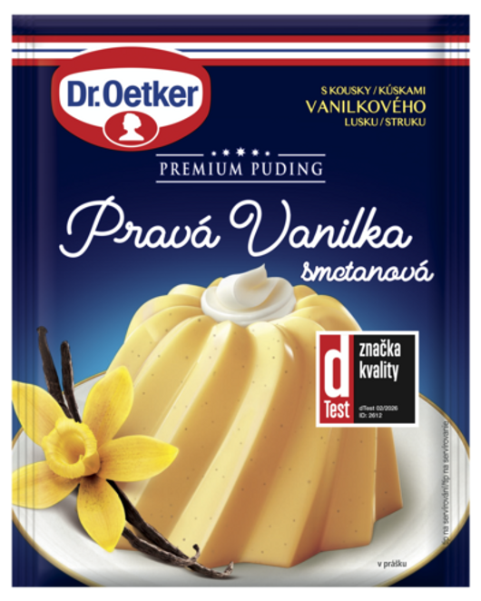Dr. Oetker Premium Puding Pravá Vanilka smotanová