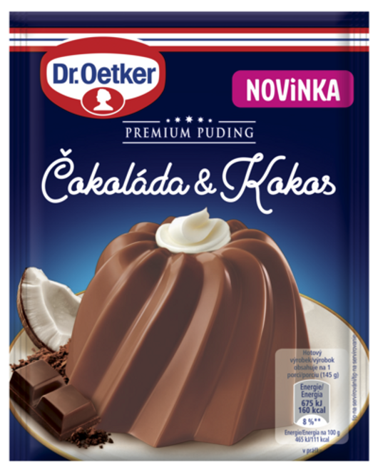 Dr. Oetker Premium Puding Čokoláda & Kokos