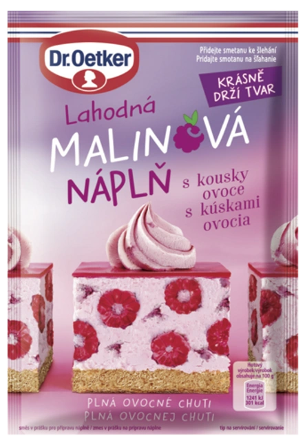 Malinová náplň Dr. Oetker alebo Jahodová náplň Dr. Oetker