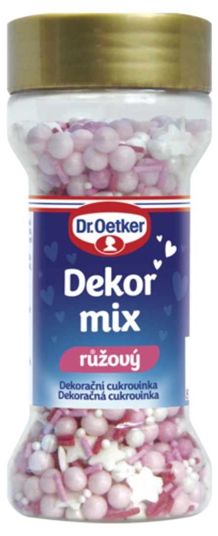 Dekor mix ružový Dr. Oetker
