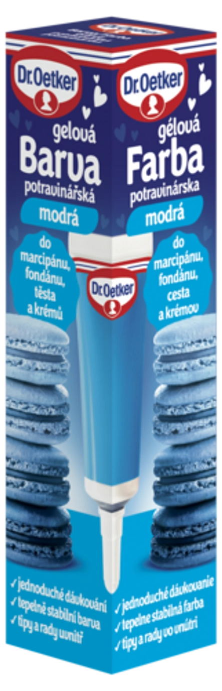 Farba gélová potravinárska modrá Dr. Oetker 