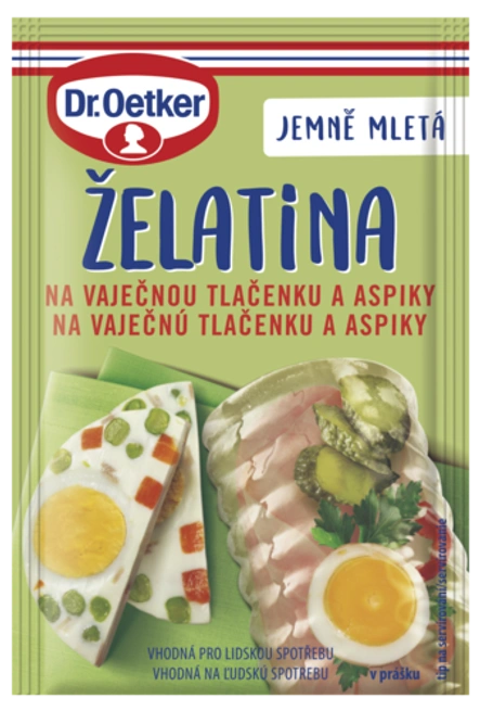Želatína na vaječnú tlačenku a aspiky Dr. Oetker