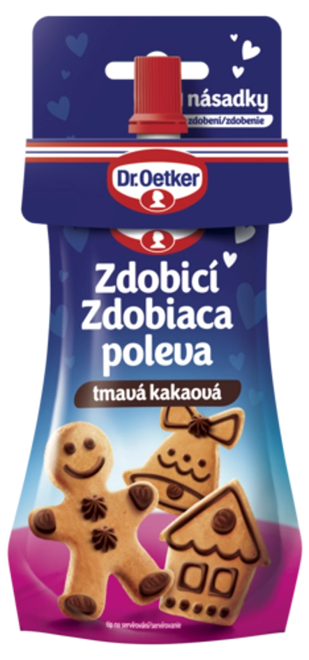 Zdobiaca poleva tmavá kakaová Dr. Oetker