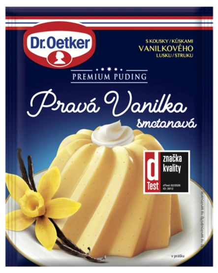 Premium Puding Pravá Vanilka smotanová Dr. Oetker