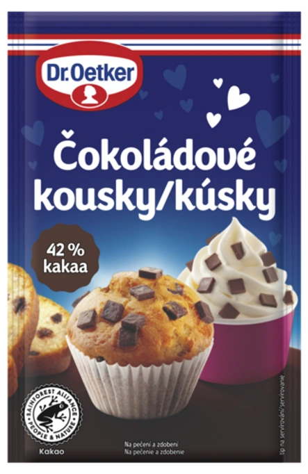 Čokoládové kúsky Dr. Oetker