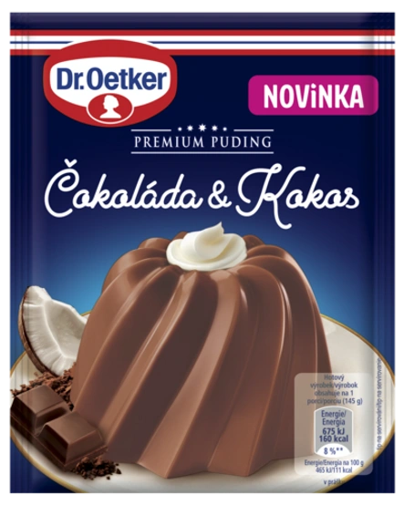 Premium Puding Čokoláda & Kokos Dr. Oetker
