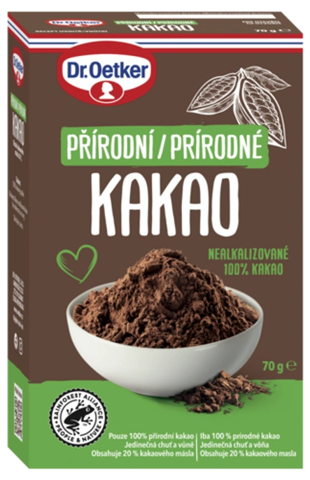 Prírodné kakao Dr. Oetker (preosiaté)