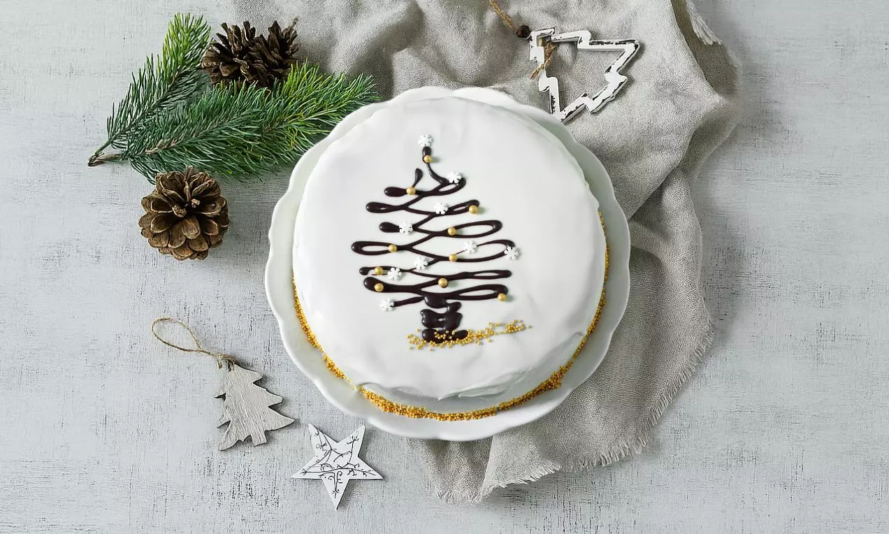 vianočná mandľová torta, AI-labeled image