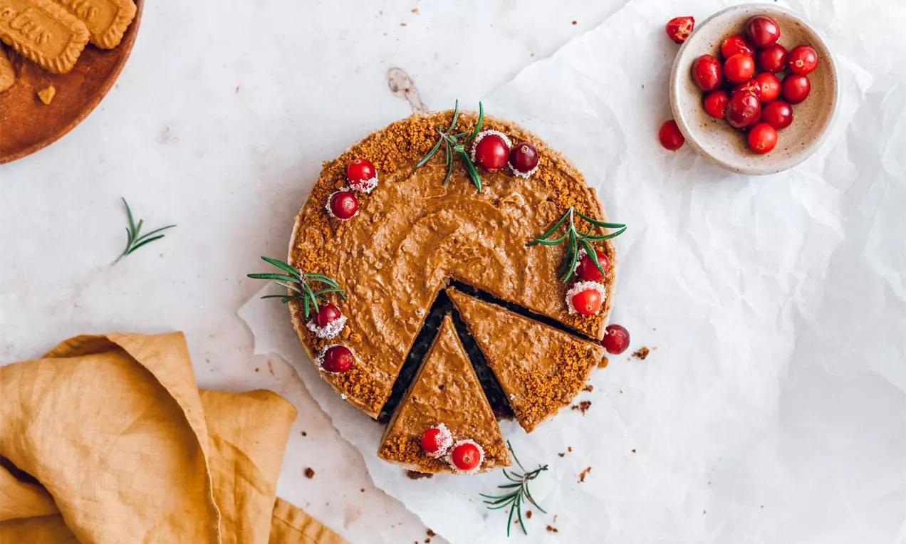 Sušienkový cheesecake s brusnicami